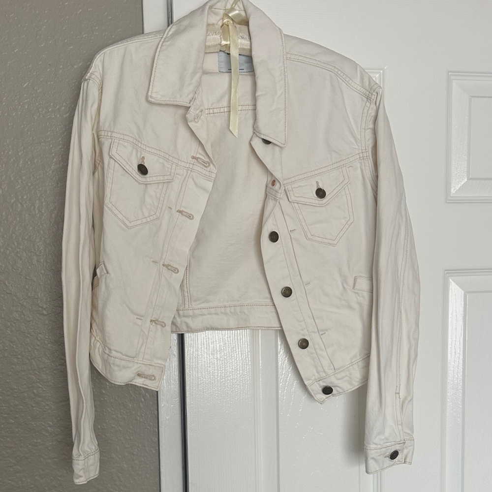 Off White Denim Jacket - image 1